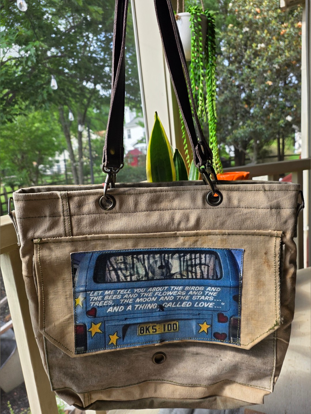 Birds  Bees Crossbody Messenger Bag VintageAddiction Brand  One Of A Kind